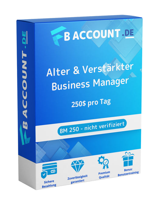 Verstärkter Facebook Business Manager 250